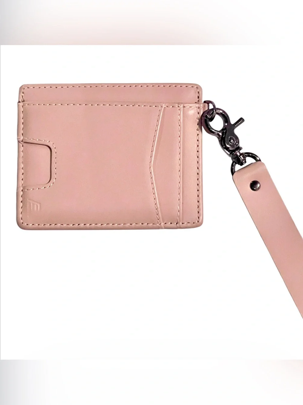 Andar The Denner Wristlet Leather Wallet Blush ID Card Pull RFID Unused Darylann
